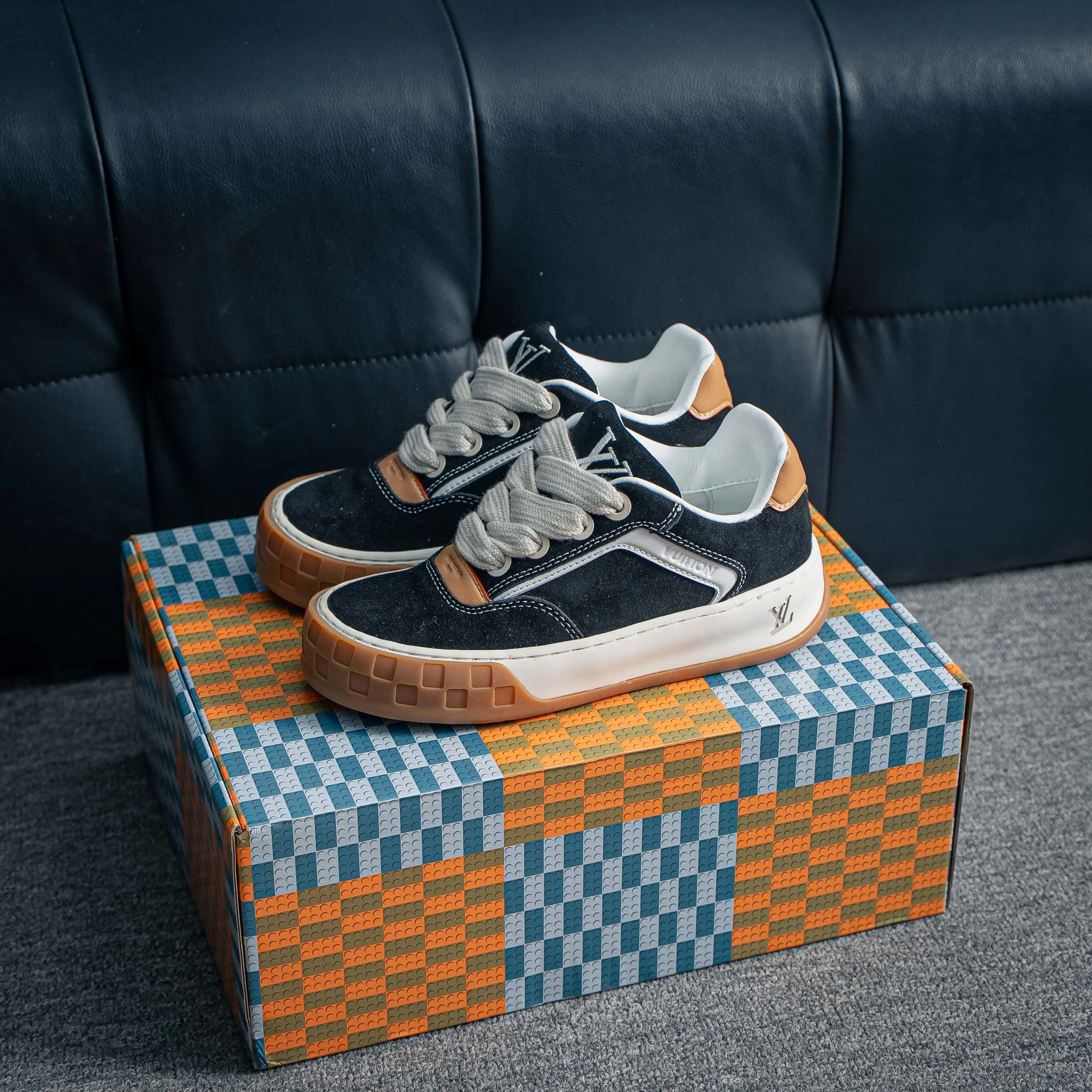 YS Premium -- LOUIS VUITTON Tilted Series｜2026 LV Tilted Low Sneakers Series Low-Top Retro Skate Shoes